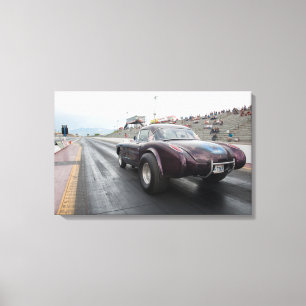 gasser 1958 corvette canvastryck