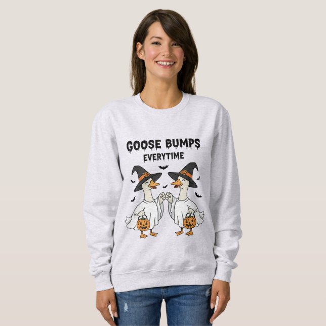 "Gåsslag varje gång" Halloween Sweatshirt T Shirt (Hel framsida)