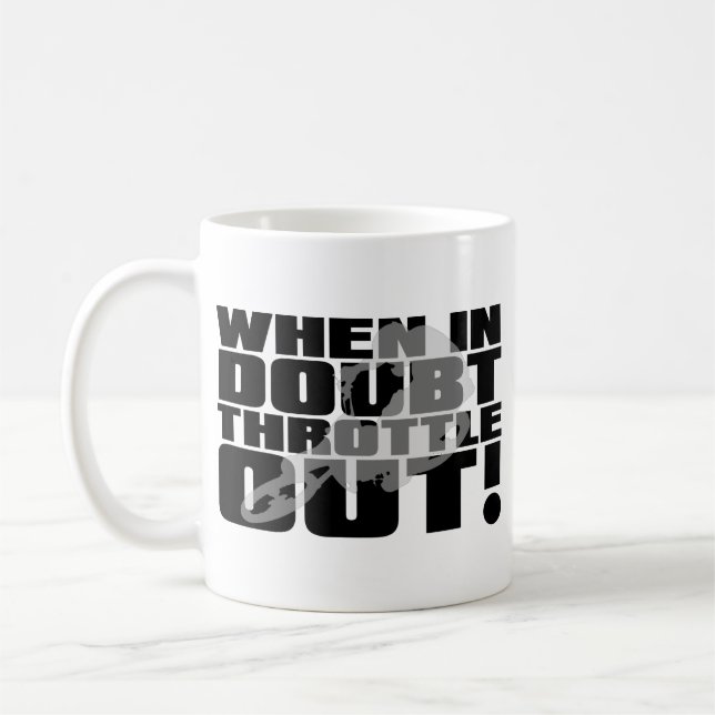 Gasspjäll Smutsig Crossmotorcykel Motocross Mugg (Vänster)