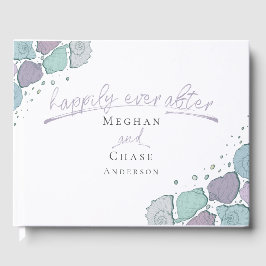 Gäst Bok, lyckligtvis efter Seashells Lilac Blue Gästböcker