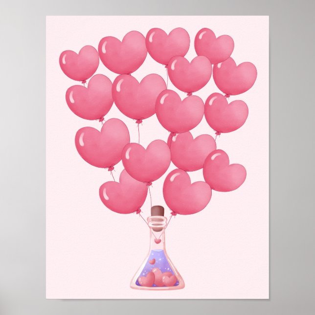 Gäst Bok Poster, signerar en ballong, gästbok Poster (Framsidan)