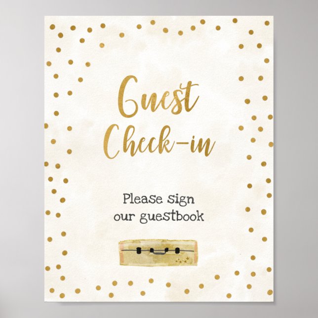 Gäst incheckning Bröllopsfest Skylt (Framsidan)