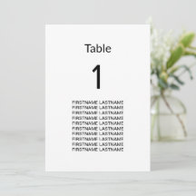 Gäst Namn Clean Modern Modern Bord Card