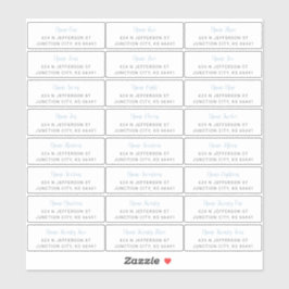 GästAdressetiketter Klistermärken