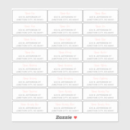 GästAdressetiketter Klistermärken