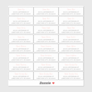 GästAdressetiketter Klistermärken