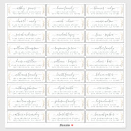 GästAdressetiketter: ORDER PÅ 14 tum eller 8 tum Klistermärken