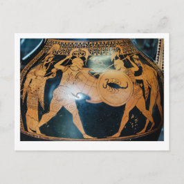 Gästare. Grekiska vas. Vykort