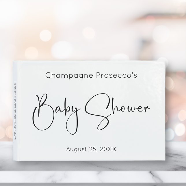 Gästbok för moderna skript - babyskor (Skapare uppladdad)