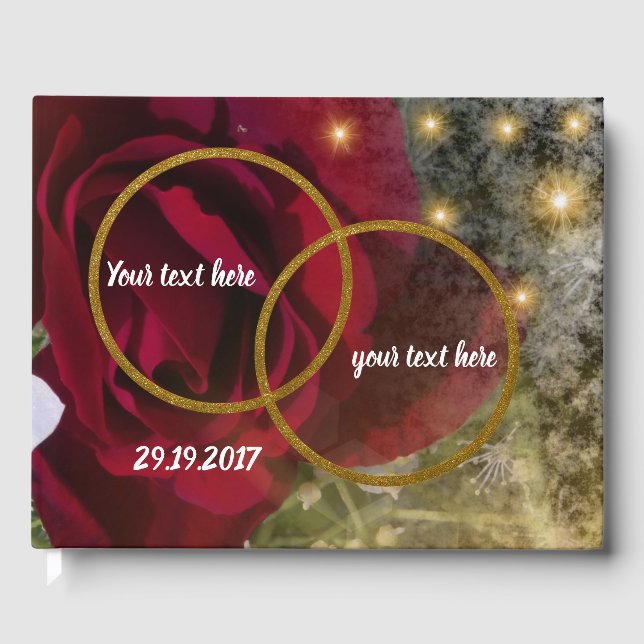 Gästbok,mall,bröllop,färgämne+ fartyg,trendig gästböcker (Framsida)