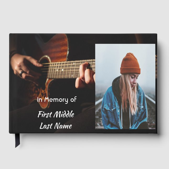 Gästbok Musiker Gitarrspelare Musik (Framsida)