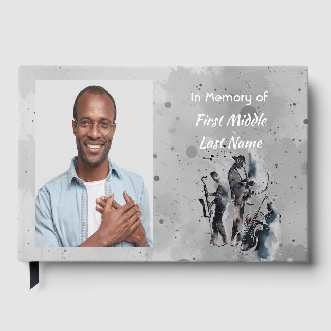 Gästbok  Musiker Jazzmusik  (Framsida)