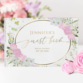 Gästbok vår bröllopsfest Förgylld vildblomma