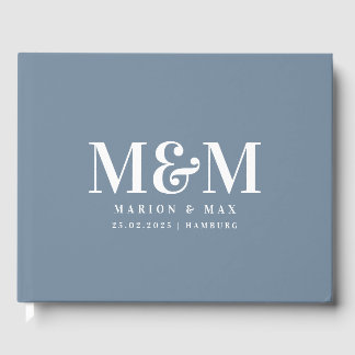 Gästebuch Dusty Blue 01 Gästböcker