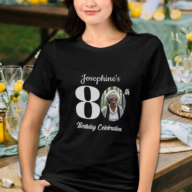 Gäster på 80-årsfödelsedagsfoto t shirt (Skapare uppladdad)