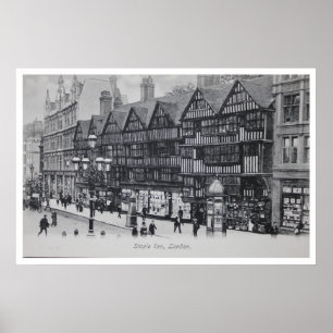 Gästgivargård för vintageLondon England Poster