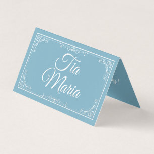 Gästkort Bord Namn - Quinceañera Mini Tack Kort