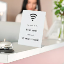 Gästkundens wifi-nätverkslösenord