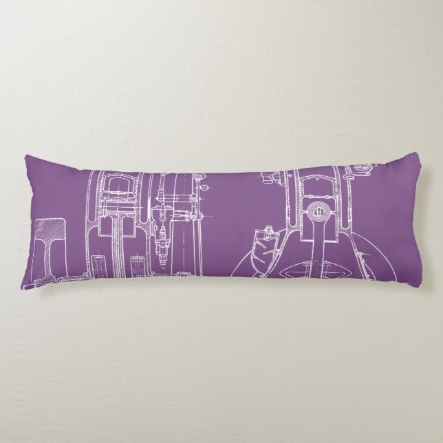 Gastmotor från Teckning Tidigt Kroppskudde (Framsidan)