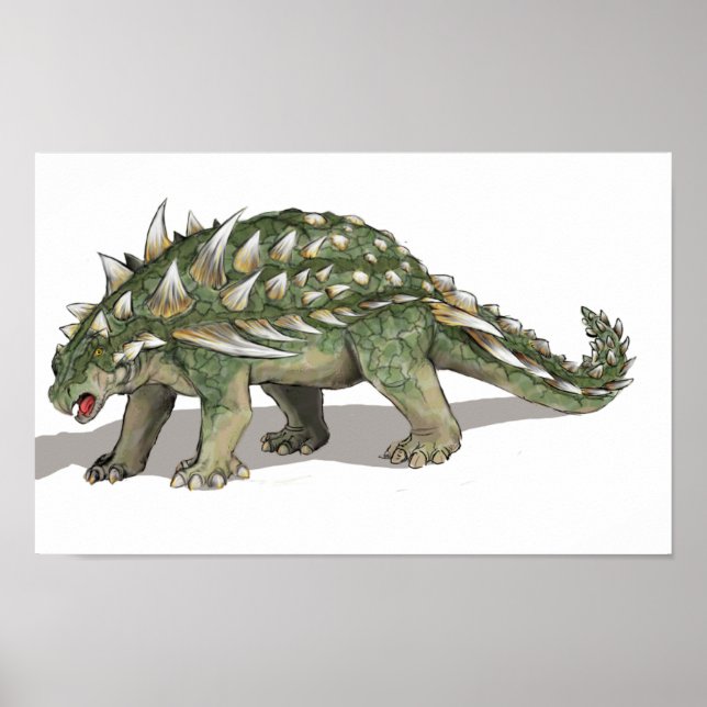 Gastonia burgei - Cretaceous Dinosaur Poster (Framsidan)