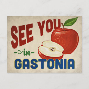 Gastonia North Carolina Apple - Vintage resor Vykort