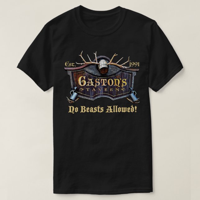 Gastons Tavern-tecken T Shirt (Design framsida)