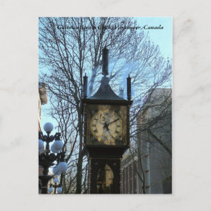Gastown Steam Clock, Vancouver, Kanada Vykort