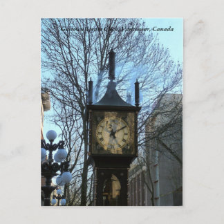 Gastown Steam Clock, Vancouver, Kanada Vykort
