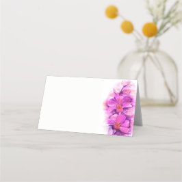 Gästplatskort för ögonblicksbilder av vattenfärg i placeringskort