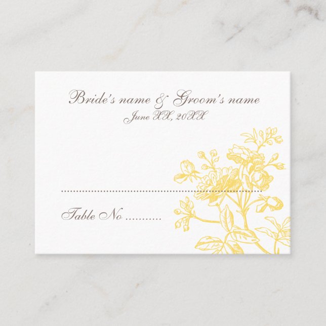 Gästplatskort Placeringskort (Framsida)