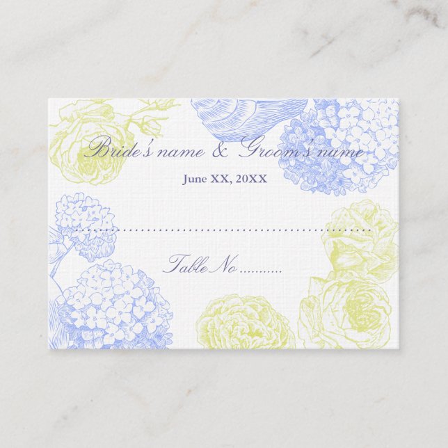 Gästplatskort Placeringskort (Framsida)