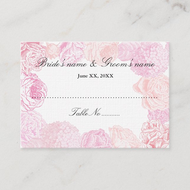 Gästplatskort Placeringskort (Framsida)