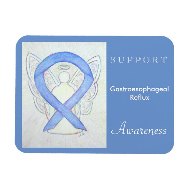 Gastresofageal Reflux Awareness Angel Magnet (Horisontell)