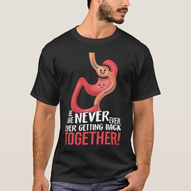 Gastric Bypass Surgery Shirt Cute Stomach vi T Shirt (Framsida)