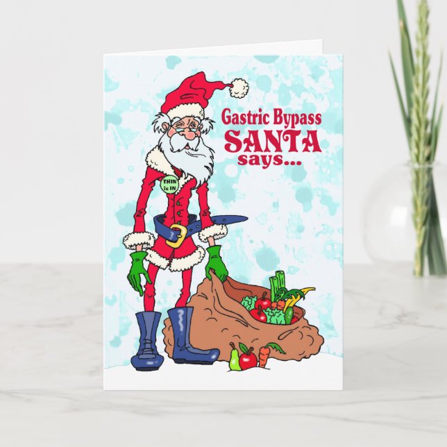 Gastric förbikoppling Santa Helgkort (Framsida)