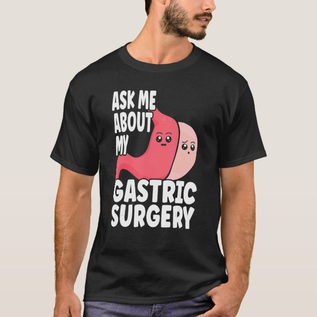Gastric Surgery & Downsiys Progress Gastric Bypa T Shirt (Framsida)