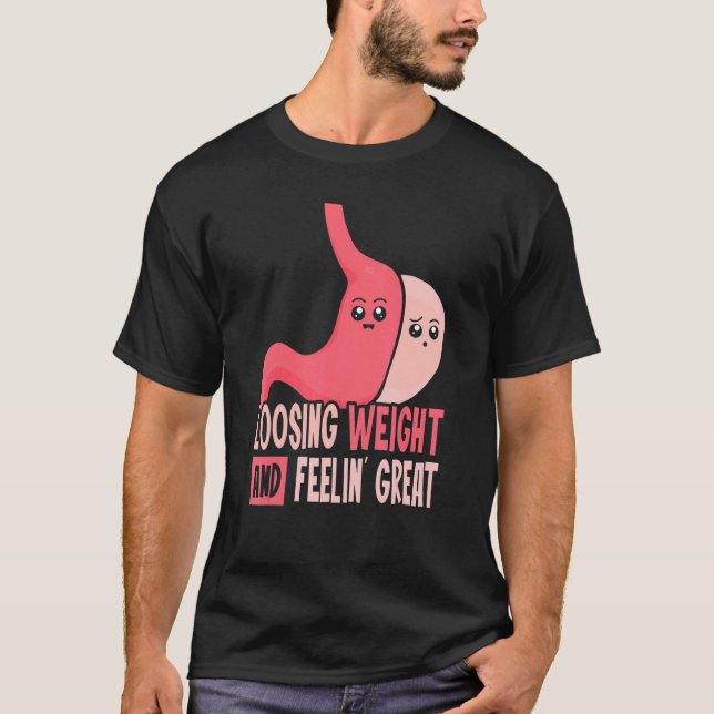 Gastric Surgery & Downsiys Progress Gastric Bypa T Shirt (Framsida)