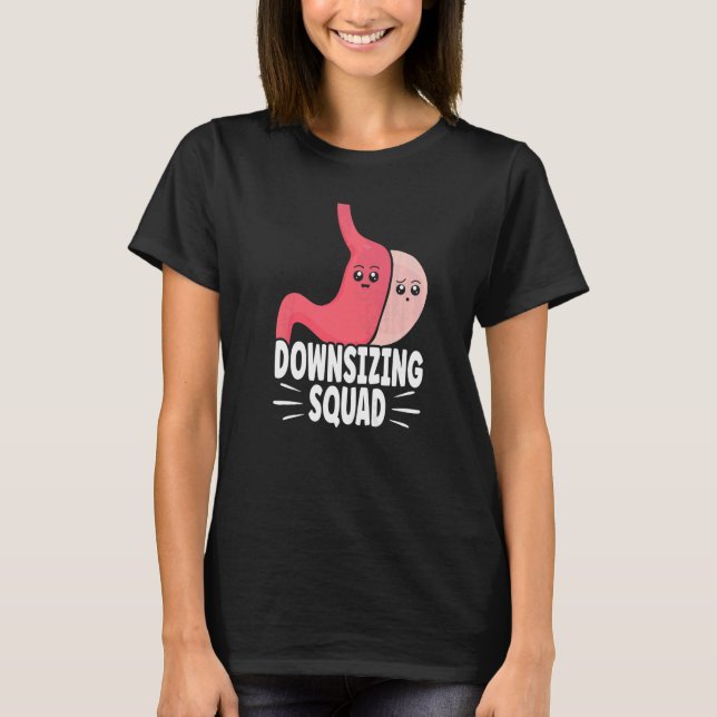 Gastric Surgery & Downsiys Progress Gastric Bypa T Shirt (Framsida)