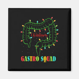 Gastro Nurse Squad Roligt jul Ljus Gastroente Magnet