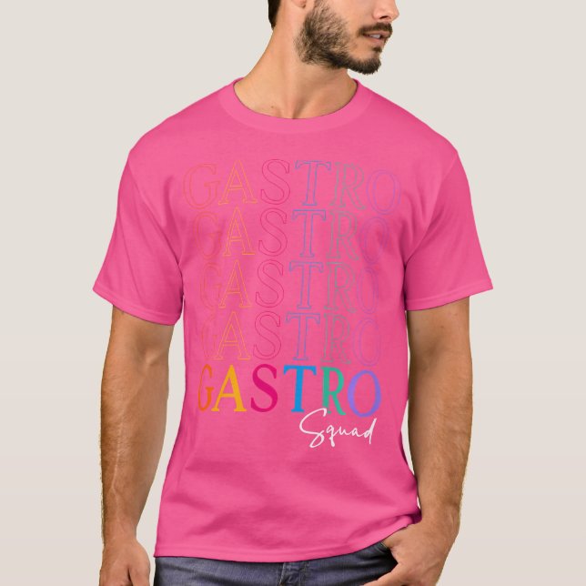 Gastro Squad Coola Design for Doktor Gastroenterol T Shirt (Framsida)