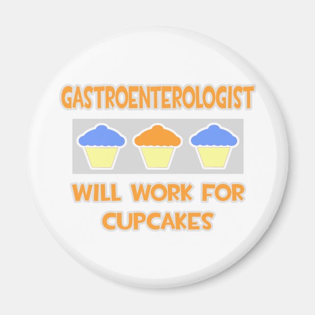 Gastroenterolog ... Arbetar för Muffinsar Magnet (Framsidan)