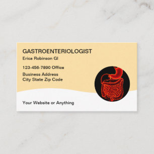 Gastroenterolog läkarens visitkort