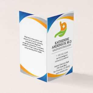 Gastroenterolog Logotyp Intern medicin Visitkort