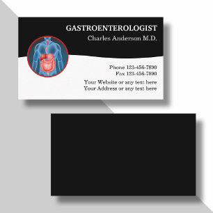 Gastroenterologa medicinska Affärskort Visitkort