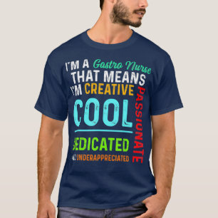 Gastroenterologi Gastro Nurse Coola GI Sjuksköter T Shirt