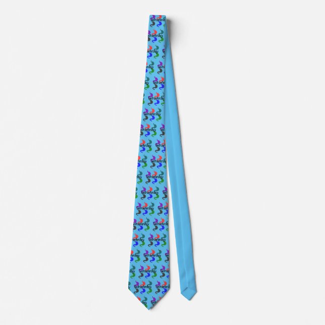Gastroenterologi ger stomach design Blue Tie Slips (Framsida)
