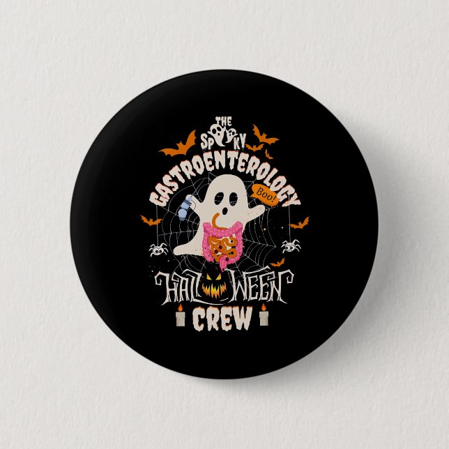 Gastroenterologi Halloween Crew Endo Tech Gi Gastr Knapp (Framsida)