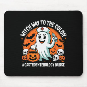 Gastroenterologisjuksköterska Rolig Halloween Spök Musmatta