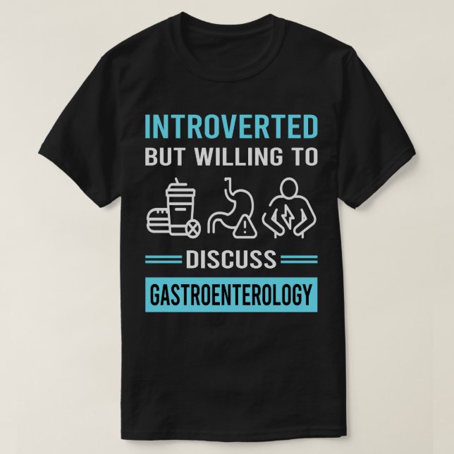Gastroenterologisk introduktion Gastroenterolog T Shirt (Design framsida)