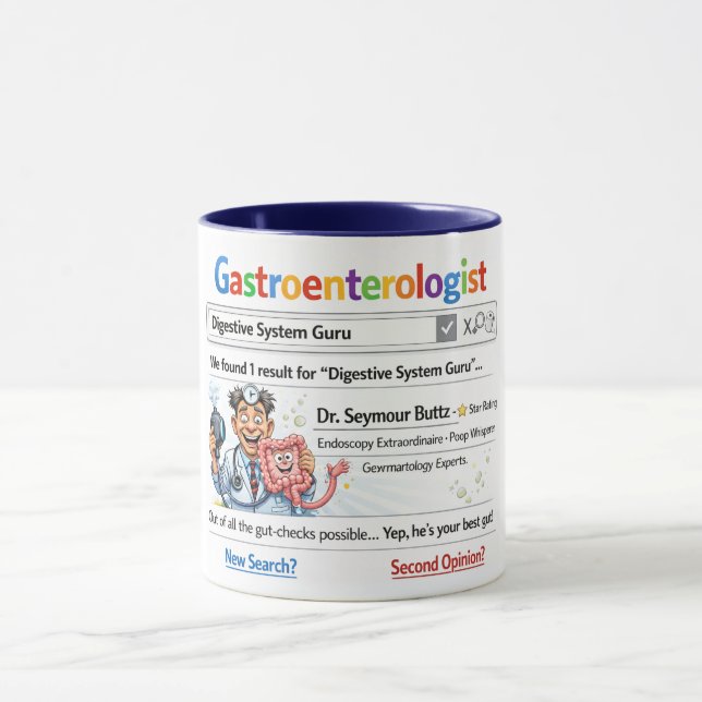 Gastroenterologist Funny Gift Mug Mugg (Center)